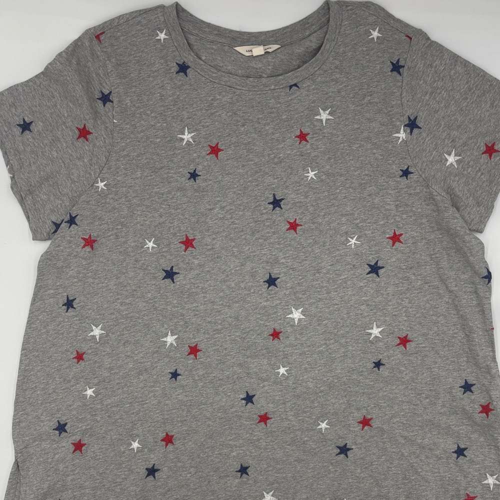 Lucky Brand Embroidered Star T-Shirt